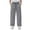 Dark Gray, variant on Lmnyox Wide Leg Sweatpants for Kids Loose Elastic Waist Drawstring Athletic Pants Open Bottom Cotton Joggers