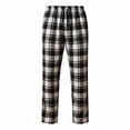 thumbnail image 4 of Mens Pajama Pants Cotton Plaid Sleep Lounge Pants PJ Bottoms with Pockets, 4 of 4