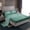 Cyan, variant on jejeloiu Victorian Floral Twin 3-Piece Breathable Light Cyan Black Gothic Damask Kids Sheet Set