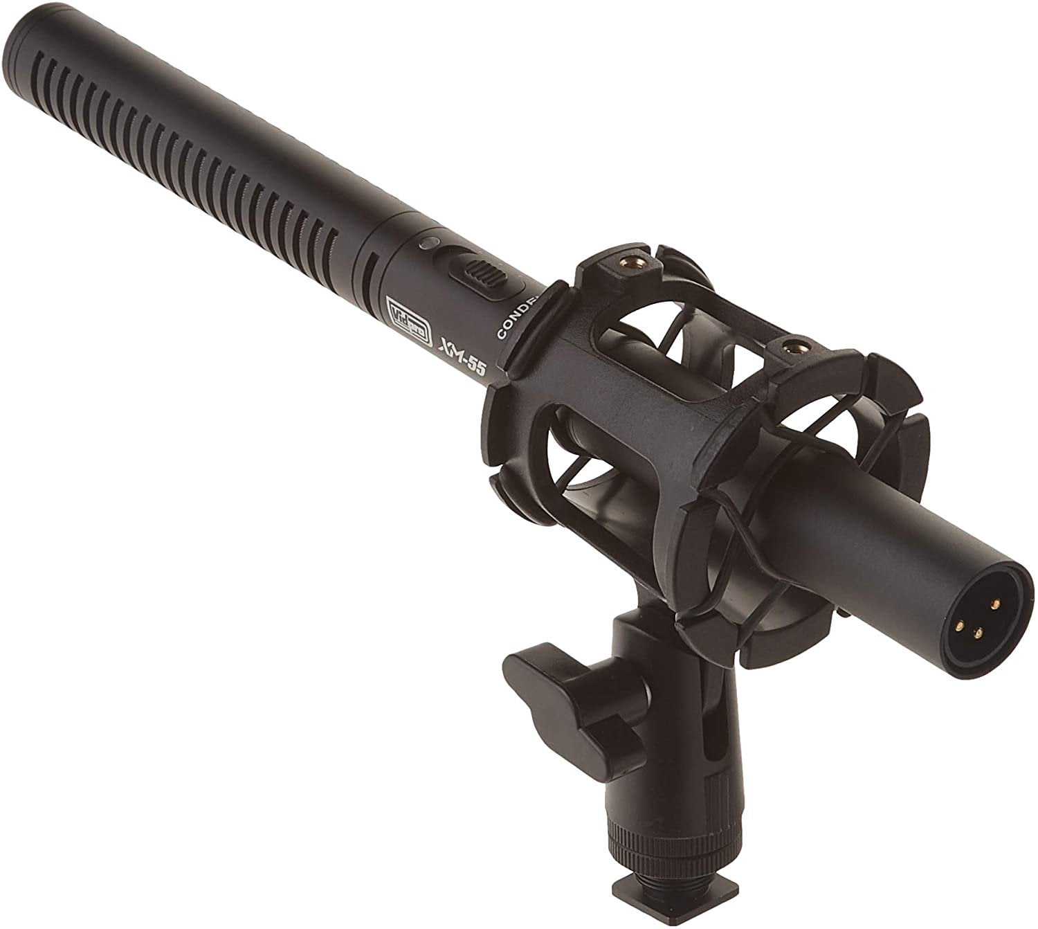 Vidpro XM-55 13-Piece Professional Video & Broadcast Unidirectional Condenser Shotgun Microphone Kit - Complete Set Includes 2 Mounts Adapters Cables and More Perfect for Indoor and Outdoor Recording