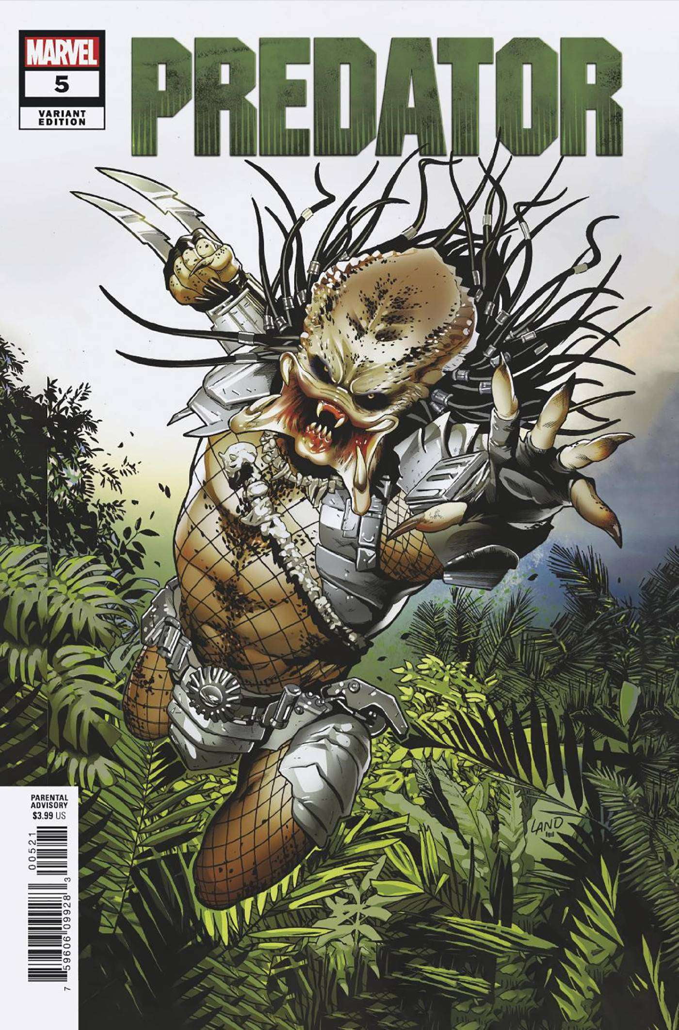 Marvel Comics Predator 5 2022 Greg Land Variant