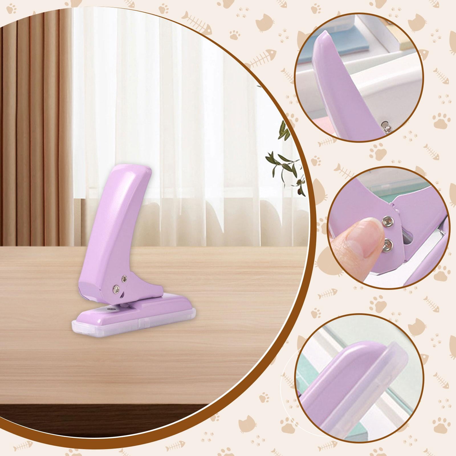 Single Hole Punch Paper Puncher Handheld Lever Design for Cardboard Home Classroom Use