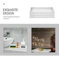 thumbnail image 6 of MUSEYA 3pcs Shatterproof Bathroom Tray White Melamine Storage Rectangle Hotel Supplies, 6 of 8