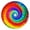 Colorful Rainbow Tie-1, variant on Colorful Rainbow Tie Dye Spiral Pattern Round Fitted Tablecloth with Elastic Edge,Dining Table Cover Waterproof,Outdoor Round Tablecloth for Camping,Dining,Indoor and Outdoor