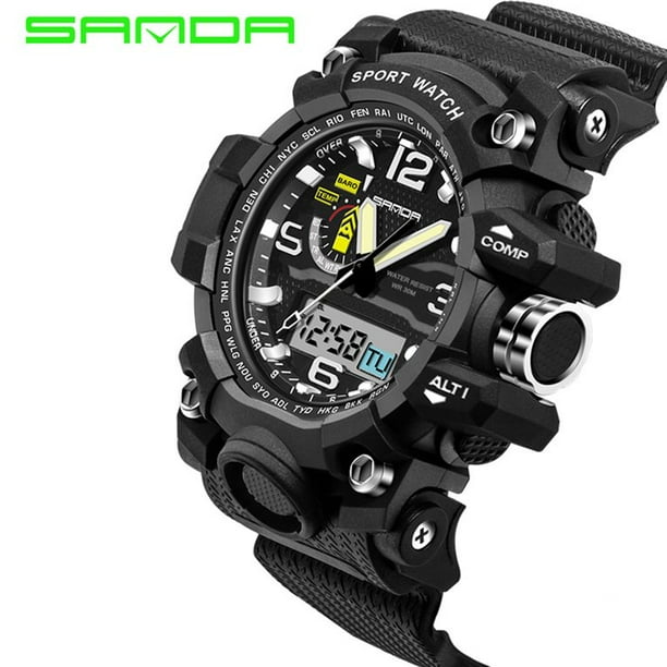 Sanda 732 Watch 30m Waterproof Quartz Wristwatch Luminous Analog Sport Watch Walmart