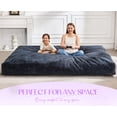 thumbnail image 6 of Hobestluk Bean Bag Chair Convertible Beanbag Chairs for Adults, 3 in 1 Bean Bag with Plush Faux Fur Cover, Adult Bean Bag Chair for Living Room, Bedroom (Grey, Queen), 6 of 9