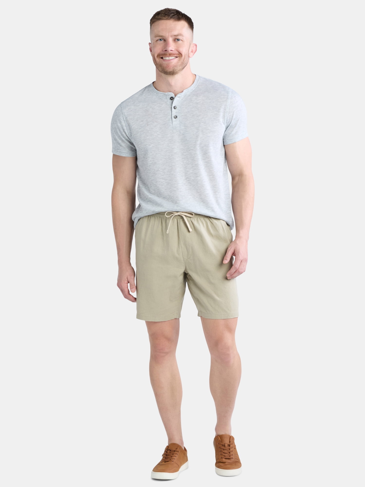 George Men's and Big Men's Linen Shorts