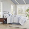 thumbnail image 2 of Gracie Mills Ellison 6-Piece Jacquard Stripe Oversized Cotton Comforter Set - GRACE-14862, 2 of 5