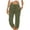 01Army Green, variant on pbnbp Women's Solid Cotton Linen Straight Leg Pants Elastic Drawstring with Pockets Lounge Pants, Capri Pants for Women