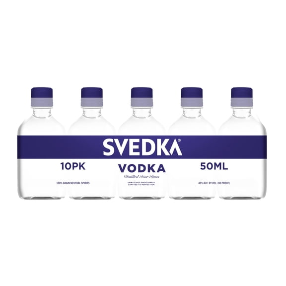 Svedka Vodka, 10 Pack 50ml 80 Proof