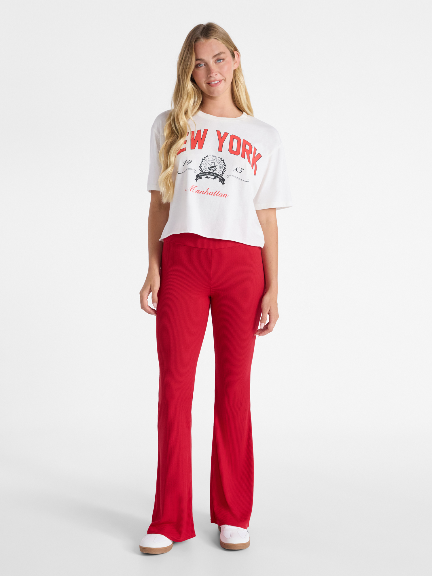 No Boundaries Flare Pants and 2-Pack, Women's and Women’s Plus