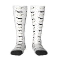 thumbnail image 2 of Lsque Dachshund Dog Printed Crew Socks Men's Women's LightWeight Thin Casual Calf Socks ,Knee High Socks,Cotton Socks, 2 of 9