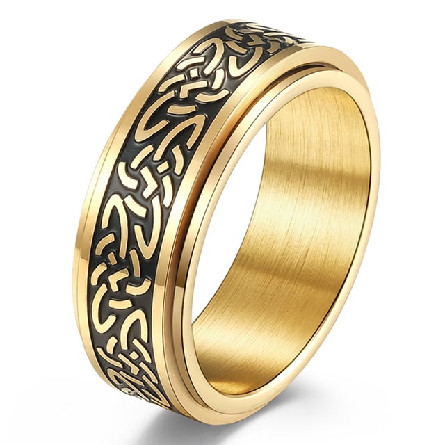 Anillo de silicona para hombre: anillo de boda de caucho cómodo transpirable tallado de 8 mm MFZFUKR CPB-YY915-2