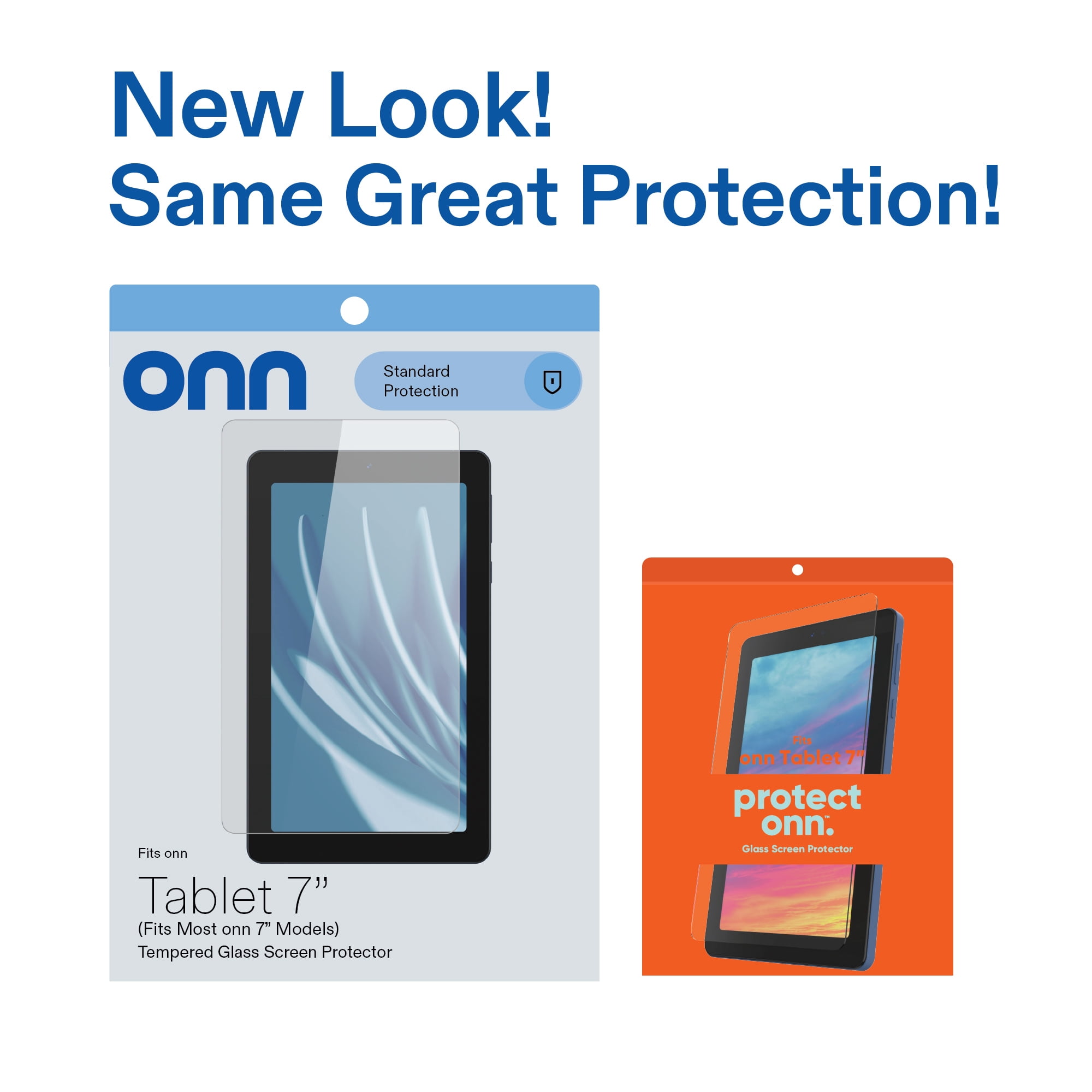 (2 pack) onn. Glass Screen Protector for onn. 7" Tablet Gen 1 / 2 / 3 / 4 (2019 2020 2021 2022 Model)