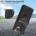 thumbnail image 2 of Allytech Galaxy A52 4G/5G Case Wallet with Cards Holder & Detachable Shoulder Strap, Ring Holder Kickstand Vintage PU Leather Shockproof Wallet Case Cover for Samsung Galaxy A52 4G/5G - Black, 2 of 14