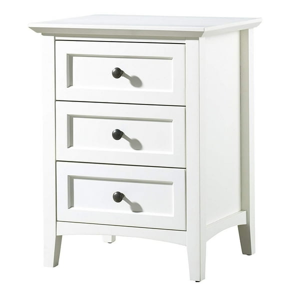 Pantego Shaker Nightstand in White Mahogany
