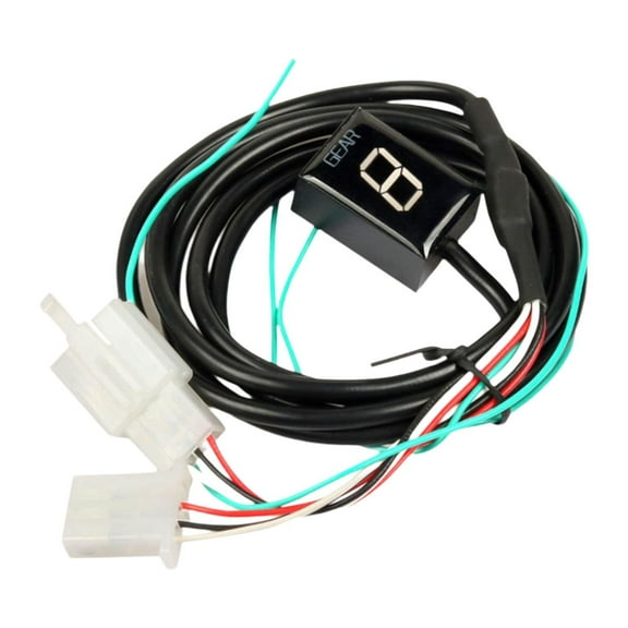 Nishiyuenyi Motorcycle Gear Indicator Gear Display Meter Instrument Gauge Parts s Lever White