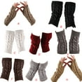 thumbnail image 4 of ZLight 1 Pair Fingerless Mittens Fashionable Simple Knitting Craft Clothes Accessory for Decoration Keeping-warm Wear Khaki 1Set, 4 of 6