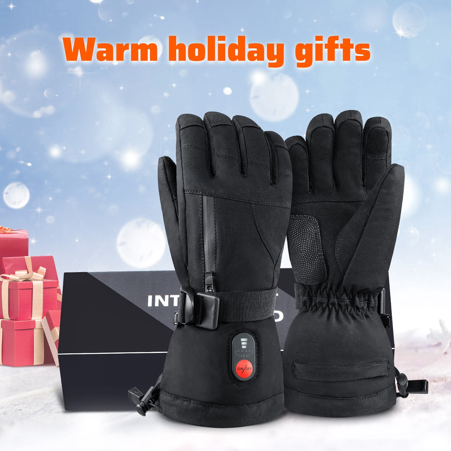 Savior Battery Heated Gloves for Men Women, Rechargeable Electric Ski Touchscreen Gloves, Winter Hand Warmer for Cycling Motorcycling Hunting Hiking