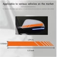 thumbnail image 2 of Yazoeia 2PCS Car Rear View Mirror Stickers, Waterproof Auto Side Rearview Mirrors Decal Stripes, Universal Anti-Collision Striped Automotive Warning Stripes for Most Vehicles (Orange) CJC912-114722, 2 of 6