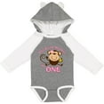 thumbnail image 3 of Inktastic Little Monkey Girl 1st Birthday Girls Long Sleeve Baby Bodysuit, 3 of 5