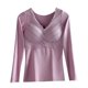 thumbnail image 2 of Ropa interior térmica para mujer, de invierno, autocalentable, cálida y sin costuras, de forro polar, resistente al frío., 2 of 3