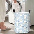 thumbnail image 4 of Picia Cute Cat Large Laundry Basket, Waterproof, Freestanding Laundry Hamper, Collapsible Tall Clothes Hamper with Extended Handles-Small, 4 of 8