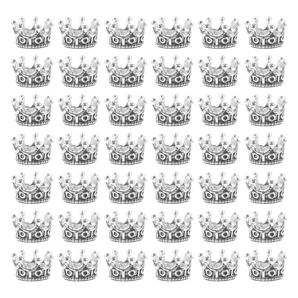 100pcs de aleación coronas encantos de aleación colgantes de colgantes joyas haciendo encantos para bricolaje