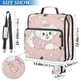 thumbnail image 3 of DIXRUYEE Zipper Binder trapper keeper Documents Organized Pastel Poodle Dreams Printed, 3 of 8