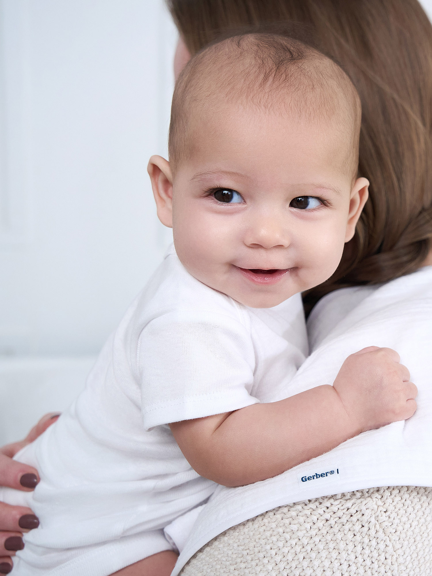 Gerber Baby Boy or Girl Unisex White Short Sleeve Cotton Bodysuit, 3-Pack, Sizes Preemie - 24 Months - image 4 of 12