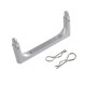 thumbnail image 5 of Pilar de carrocería frontal de metal RC, pieza de repuesto para coche RC de alto rendimiento con tornillos Plata, 5 of 9