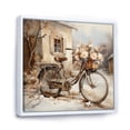 thumbnail image 2 of Designart "Winter Wonderland Bicycle Appeal II" Bicycle Floater Framed Wall Art Prints, 2 of 5