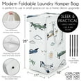 thumbnail image 5 of Sweet Jojo Designs Airplane Green and Blue Boy Foldable Laundry Hamper with Handles, 5 of 6