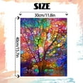 thumbnail image 3 of JYLMOOD Paint by Numbers Kit for Adults Beginner with Wooden Frame, Easy DIY Tree Oil Painting Kits On Canvas for Gift Home Wall Decor 12x16 Inch, 3 of 7