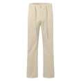 thumbnail image 3 of Kureaily Men Spring And Summer Pant Casual All Solid Color Loose Trouser Fashion Beach Pant, 3 of 4
