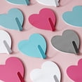 thumbnail image 2 of Zhuge 12 piezas de ganchos adhesivos con forma de corazón para,ganchos adhesivos con forma de corazón para decoración de habitación de (amarillo), 2 of 5