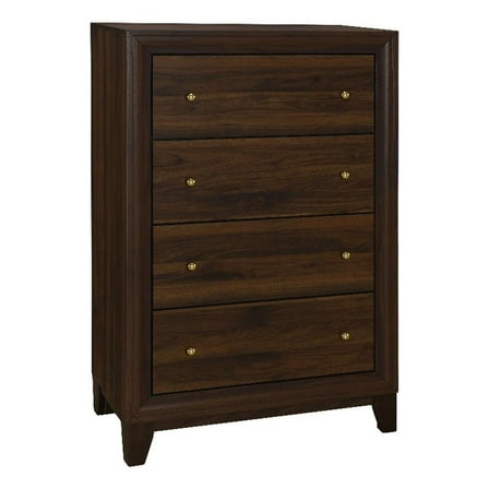 Welsley 4-drawer Chest of Drawers Walnut