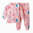 thumbnail image 4 of CAUYDY 0-3M 6-9M 1T Newborn Girl Picture Outfit Baby Girls Pjs Fall Winter Long Sleeve Shirt Elastic Pants 2PCS Set Preemie Clothes Infant Pajamas Cute Sizes 6-12 Months,Watermelon Red, 4 of 4