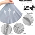 thumbnail image 6 of TSOVTHRID Marble Texture Print 4 Pieces Gaming Chair Cover Stretch Computer Chair Seat Slipcovers Stain Resistant Gaming Chair Slipcovers with Armrest Covers, 6 of 7