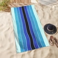 thumbnail image 2 of Impressions Angelonia Striped Cotton Oversized Beach Towel, 2 of 7