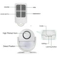thumbnail image 2 of 120dB Motion Sensor Alarm - Remote Control Wireless Alarm System Ideal for Shop, Office, Home Security, White, 2 of 4