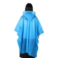 thumbnail image 4 of Uxcell Rain Ponchos, 2 Pack Waterproof Raincoats with Hood, Reusable EVA Rain Jackets for Outdoor, Blue, Purple, 4 of 6