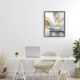thumbnail image 3 of Stupell Industries Contemporary Geographic Fluid Abstraction Brown Floating Frame Canvas Art, 17 x 21, by Alonza Saunders, 3 of 8