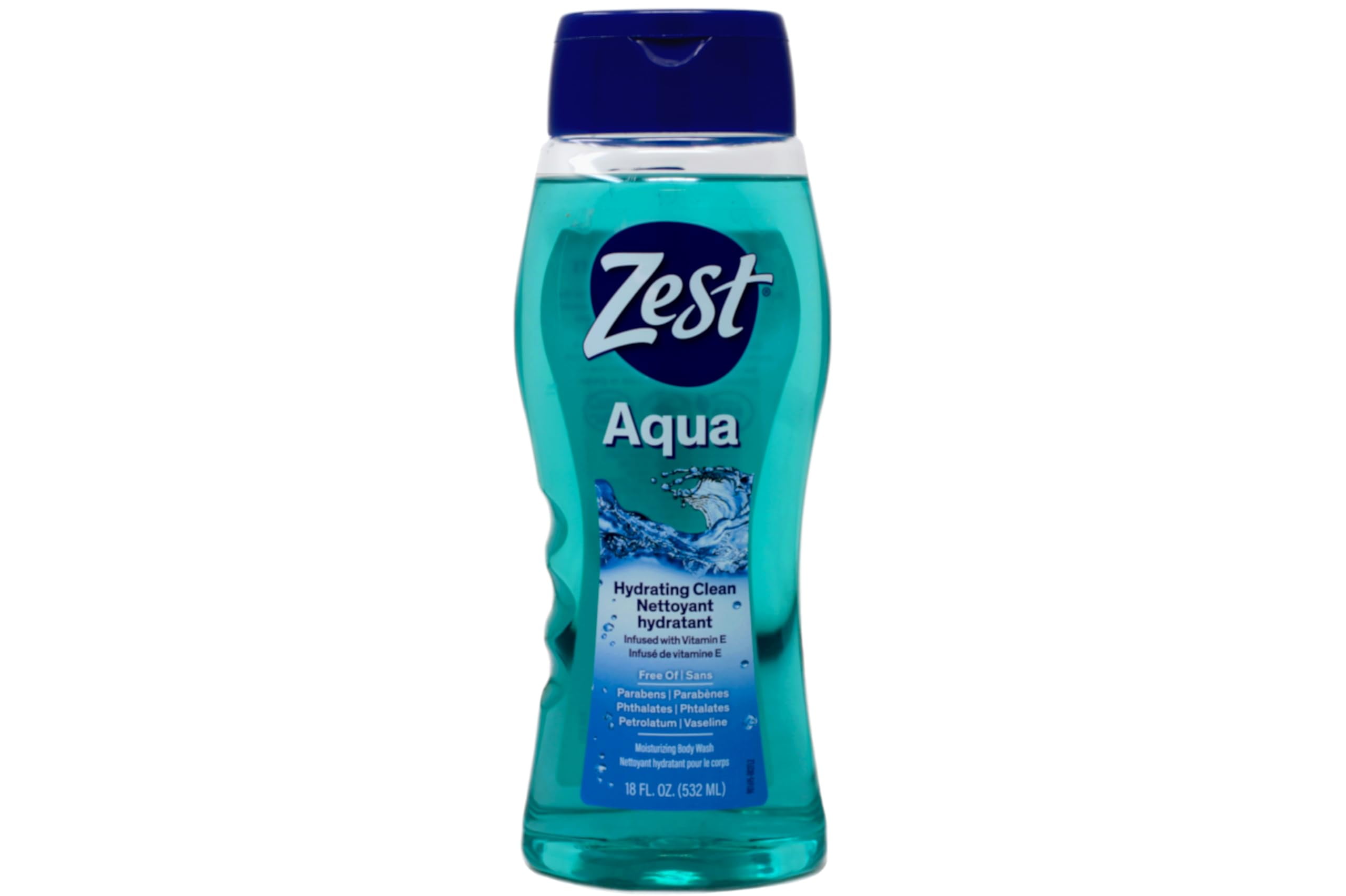 Zest Aqua Hydrating Body Wash, 18 Fl Oz (Pack Of 6) - Moisturizing & Refreshing Shower Gel, Easily Lathers For A Relaxing Bubble Bath - Foaming & Exfoliating Skin Cleanser For A Smooth & Clean Skin.