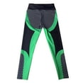 thumbnail image 3 of TGPMGRZ High Waisted Lifting Leggings for Women Honeycomb Texture Tummy Control Compression Yoga Pants Workout Gym Running, Green Size XL, 3 of 4