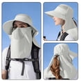 thumbnail image 1 of Xihbxyly Paletas No Reclamadas Sombrero de Pescador En Chal para El Sol, para Proteger La Cara, con Agujero para La Cola de Caballo, para Niños, 1 of 7