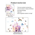 thumbnail image 4 of Adhesivo de pared de PVC extraíble con forma de castillo y mariposa, 4 of 4