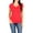 Red, variant on Women's Basic Short Sleeve V Neck T-Shirt Top