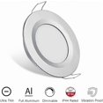 thumbnail image 3 of x LED Recessed Spotlight 12V Hole 58-65mm 3W 6400K Recessed Ceiling Light for Motorhome Boat Caravan Van Yacht Cool White (Silver Finish), 3 of 5