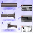 thumbnail image 4 of XIQIYY Spring Tension Curtain Rod 18-32 Inches Small Tension Rod Short Shower Curtain Rod Adjustable Closet Rod Heavy Duty Shower Rod,Bronze, 4 of 8